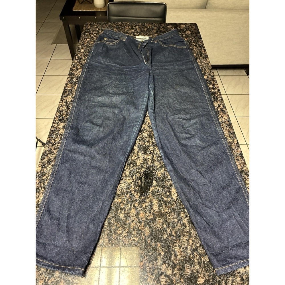 Vintage LA Blues Jeans Womens‎ 16 Dark Wash Relaxed Fit  Tapered Mom 90s 32x29.5